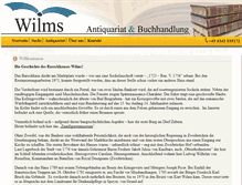 Tablet Screenshot of antiquariat-wilms.de